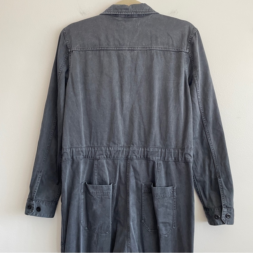 Outerknown Women Station Jumpsuit S Cotton Linen Blend Zip army utility coverall - Picture 7 of 16